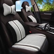 NewTrend SF100 에어쿨 통기성 자동차 앞좌석 목쿠션 + 등쿠션 + 방석 세트, 1세트, 그레이 자동차용품/인테리어 반품 최저가 14,160원