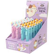 핑크풋 1000 피규어 슬라이드 지우개 2종, 혼합색상, 1세트 문구/오피스/학용품/수업준비 반품 최저가 7,200원