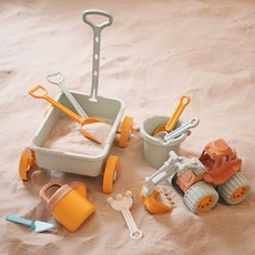 샌드토이 웨건플레이 & 포크레인 세트 모래놀이세트, 단품, 1개 완구/취미/역할놀이 반품 최저가 29,800원