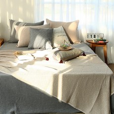 파코홈 소프티아2 모달 와플 피그먼트 스프레드, 샌드베이지 홈인테리어/FW 침구샵 반품 최저가 37,200원