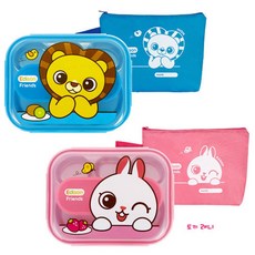 에디슨 국산 프렌즈 스텐 식판 케이스 가방세트, 블루, 식판 + 가방, 1개 출산/유아동/이유용품/유아식기 반품 최저가 6,790원