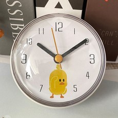 욕실 흡착식 방수 시계, 화이트병아리 홈인테리어/욕실용품 반품 최저가 8,580원