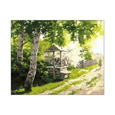 헬로페인팅 DIY 그림그리기 도면 키트 세트 햇살 좋은 숲, 혼합 색상, 1개 문구/오피스/미술/화방용품 반품 최저가 6,850원