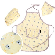 코니아일랜드 아동용 방수 앞치마 + 토시 + 두건 + 방수 가방 세트 문구/오피스/미술/화방용품 반품 최저가 6,930원