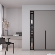 스피드랙 국내 제조 슬림형 무볼트 철제 틈새 선반, 블랙, 4단 홈인테리어/수납/정리 반품 최저가 47,770원