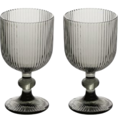 리빙젠 대니쉬 유리잔 360ml, 스모키 그레이, 2개 주방용품/그릇/홈세트 반품 최저가 17,510원