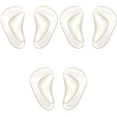 윙코코 반달 실리콘 아치 서포트 패치 좌 3p + 우 3p 세트, 투명, 1세트 생활용품/생활잡화 반품 최저가 10,530원