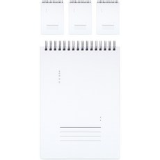 3500 포포심플 A5 PP 상철노트 8mm 룰드, 화이트, 4개 문구/오피스/학용품/수업준비 반품 최저가 14,000원