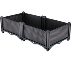 앙플랜트 조립식 텃밭화분 1단 2칸, 브라운 홈인테리어/원예/가드닝 반품 최저가 11,640원