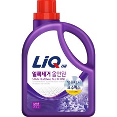 리큐 얼룩제거 올인원 액상세제 일반용 본품, 2.7L, 1개 생활용품/액체세제 반품 최저가 7,950원