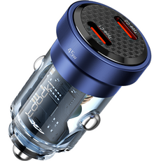투키 45W 2포트 PD3.0 QC3.0 차량용 초고속 충전기, 블루, TCCAC2-WR03 자동차용품/차량용 전자기기 반품 최저가 8,320원