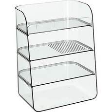 에버하우스 다용도 테이블 화장품 정리 4단 수납함, 1개, 투명 생활용품/수납/정리 반품 최저가 8,680원