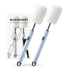 블루버킷 컵 물병 청소용 스펀지 브러쉬, 블루, 2개 주방용품/주방잡화 반품 최저가 5,580원