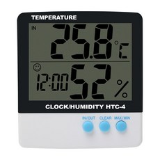 DGBOY HTC 4 고센서 실내외 디지털 온습도계 블랙, 1개 생활용품/온도계/측정도구 반품 최저가 10,780원