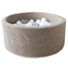 소아베 아기 범퍼가드 패브릭 원형 볼풀장, 모던 베이지, 1개 완구/취미/실내대형완구 반품 최저가 75,970원