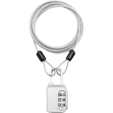 트래블큐브 스테인레스 코팅케이블 1.5m + 3다이얼 자물쇠 실버 세트, 1세트 홈인테리어/안전/호신용품 반품 최저가 9,560원