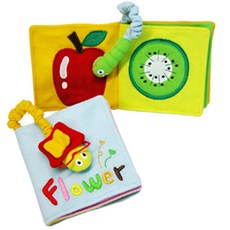 리틀캐빈 미니북 꽃 과일 헝겊책, 오스카 완구/취미/신생아/영아완구 반품 최저가 22,320원