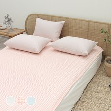 슈에뜨룸 오슬로 60수 순면 밴딩 침대패드, 핑크 홈인테리어/FW 침구샵 반품 최저가 19,900원