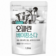 오클린 베이킹소다 리필, 1.5kg, 1개 생활용품/청소/주방세제 반품 최저가 3,150원