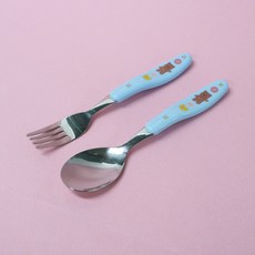 르번 국산 코튼베어 베이직 스푼 포크 세트, 혼합색상, 스푼 + 포크, 1세트 주방용품/수저/커트러리 반품 최저가 4,480원