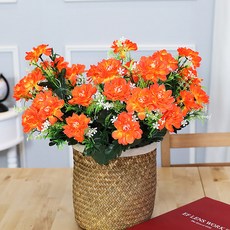 조아트 조화 성묘꽃 쏠데이지 12대, 오렌지, 3개 홈인테리어/원예/가드닝 반품 최저가 14,220원