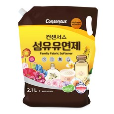 컨센서스 패밀리 섬유유연제 베이비파우더 리필, 2.1L, 1개 생활용품/섬유유연제 반품 최저가 2,670원