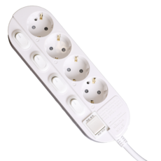 오성정밀 국산 개별 스위치 멀티탭 4구, 10m, 1개 undefined/undefined 반품 최저가 33,750원