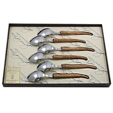 장네론 라기올 올리브우드 티스푼 핸들 스푼 세트, 1세트 주방용품/숟가락/티스푼 반품 최저가 115,550원