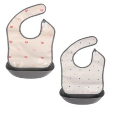 노르디코 킨더 턱받이, 겨울나무 + 핑크여우, 2개입, 1세트 출산/유아동/출산준비물/선물 반품 최저가 5,240원