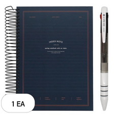 핑크풋 10000 스프링 인덱스 노트 + 슬림볼 3 볼펜 세트, 랜덤발송, 1세트 문구/오피스/학용품/수업준비 반품 최저가 4,580원