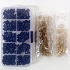 니뜨 인형눈 5종 x 22p + 와셔 122p + 큰 와셔 26p 세트, 혼합색상, 1세트 홈인테리어/수예/수선 반품 최저가 5,050원