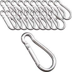 올셀 고강도 알루미늄 아웃도어 캠핑 차박 등산 카라비너 20p, 화이트, 20개 스포츠/레저/캠핑전문관 반품 최저가 6,130원