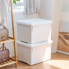 프랑코홈 국내 제조 리빙박스, 화이트, 62L, 2개 홈인테리어/드레스룸 반품 최저가 28,400원