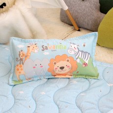 디자인엔스토리 알러지케어 사바나 유아 메밀베개, 블루, 1개 출산/유아동/출산준비물/선물 반품 최저가 4,630원