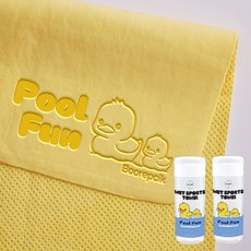 뽀르픽 PVA 수영 스포츠 타월 43 x 66 cm, 노랑, 2개 스포츠/레저/등산/아웃도어 반품 최저가 12,400원