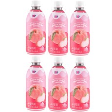 배스킨라빈스 피치 요거트 워터, 500ml, 6개 식품/생수/음료 반품 최저가 5,330원