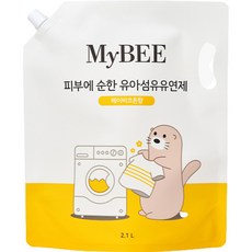 마이비 피부에순한 유아 섬유유연제 베이비코튼향 리필, 2100ml, 1개 생활용품/세탁세제 반품 최저가 7,430원