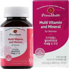 프라임헬스 멀티비타민과 미네랄 포 우먼 3개월분, 90정, 1개 헬스_건강식품/비타민/미네랄 반품 최저가 16,230원
