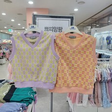 쁘띠앙팡 여아용 보네 러블리 체크 조끼 PCW51GVT34 출산/유아동/유아동패션 반품 최저가 10,320원