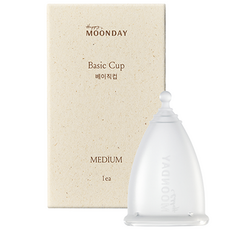 해피문데이 베이직 생리컵, 중형, 1개입, 1개 생활용품/생리대/성인용기저귀 반품 최저가 29,070원