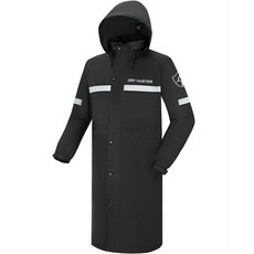 드라이마스터 남성용 오토바이 라이딩 우비 롱상의, 블랙 자동차용품/오토바이용품 반품 최저가 21,870원