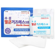 수성 멸균거즈에스 3호 10cm x 10cm x 8겹, 100매입, 1개 생활용품/건강/의료용품 반품 최저가 7,260원