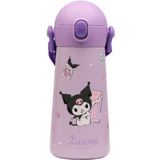 릴팡 더보틀 원터치 어깨끈 이중스텐 물통, 쿠로미, 460ml, 1개 주방용품/물병/물통/텀블러 반품 최저가 18,400원