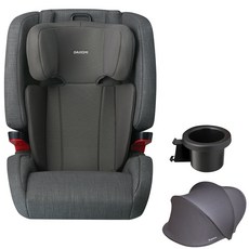 다이치 ISOFIX 브이가드 주니어 리우 카시트 + 선바이저 + 컵 홀더 세트, 차콜 출산/유아동/카시트 반품 최저가 228,060원