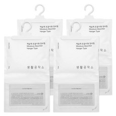 생활공작소 제습제 옷걸이형 점보형 본품, 400g, 4개 생활용품/탈취/방향/살충 반품 최저가 11,760원