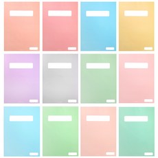 투영디자인 파스텔 서브젝트 심플노트 12종세트, 혼합 색상, 1세트 문구/오피스/학용품/수업준비 반품 최저가 16,210원