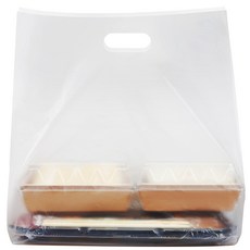 코멧 다용도 무지 HDPE 비닐 쇼핑백 대형, 반투명, 100개 홈인테리어/캔들/캔들홀더 반품 최저가 7,120원