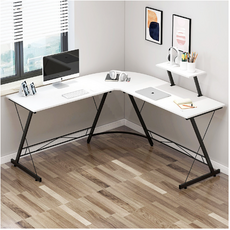 페르세오 조립식 L자 코너 책상, 화이트 문구/오피스/사무용품 전문관 반품 최저가 29,510원