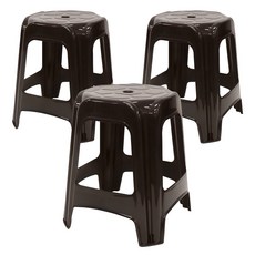 코멧 플라스틱 보조의자 3p, 브라운 홈인테리어/원예/가드닝 반품 최저가 12,430원