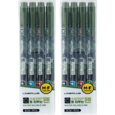 라인플러스 수성 OHP펜 M 1mm F 0.4mm 4종 세트, 검정, 파랑, 빨강, 초록, 1세트 완구/취미/STEAM완구 반품 최저가 4,200원